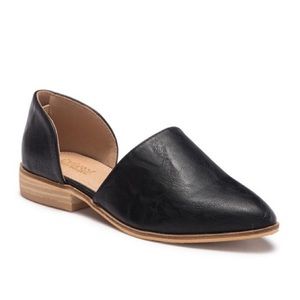 Black slip on loafers